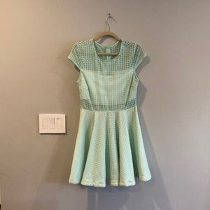 B Darlin eyelet mini dress